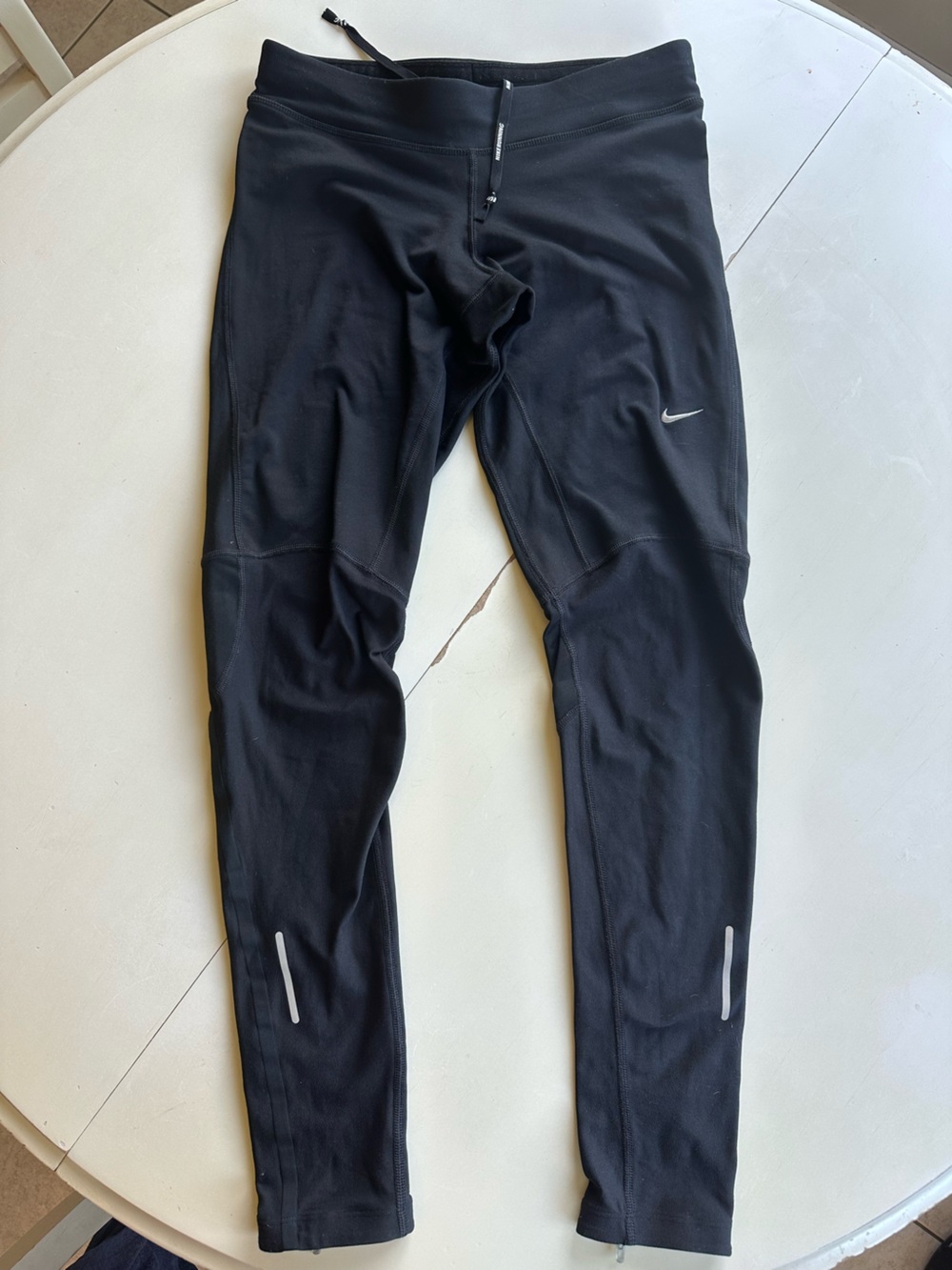 Nike Black Reflective - insulated Running Joggers / Tights / Leggings size S